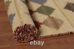 Dual-Sided Kilim Kelim Rugs Flatweave Wool Modern Carpet 8x10 ft