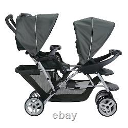 Duoglider Double Stroller Lightweight Double Stroller with Tandem Seating, Gla