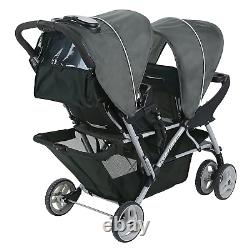 Duoglider Double Stroller Lightweight Double Stroller with Tandem Seating, Gla