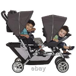 Duoglider Double Stroller Lightweight Double Stroller with Tandem Seating, Gla