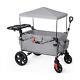 Ever Advanced Foldable Wagons For Two Kids & Cargo, Collapsible Folding Strol