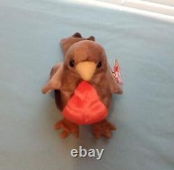 Early' TY Beanie Baby Robin 1997-1998 Dual dates with Tag ERRORS Mint Condition