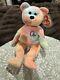 Extremely Rare Ty Peace Bear Beanie Baby 1996- Double Tush Tag! Mint