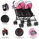 Foldable Twin Baby Double Stroller Kids Ultralight Umbrella Stroller Pushchair