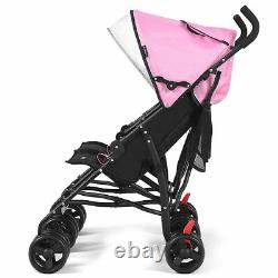 Foldable Twin Baby Double Stroller Kids Ultralight Umbrella Stroller Pushchair