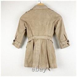 Gucci Toddler Leather Double Breast Trench Coat