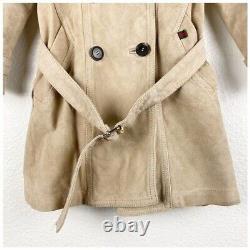 Gucci Toddler Leather Double Breast Trench Coat