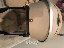 Joolz cameleon double stroller, beige, barely use, brand new infant seat
