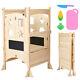 Kitchen Helper Stool For Toddlers Kids Foldable Baby Step Stand Learning Tower