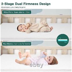 Komcot Baby Crib Mattress, 5 Waterproof Baby Mattress for Crib, Dual Sided C