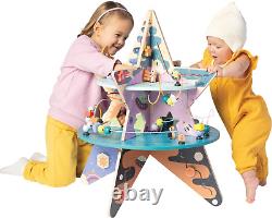 Manhattan Toy Double-Decker Celestial Star Explorer Wooden Activity Center with