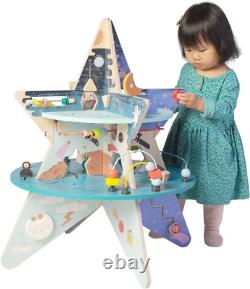 Manhattan Toy Double-Decker Celestial Star Explorer Wooden Activity Center with