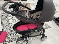 Mima kobi double stroller with bassinet and toddler seat