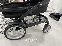 Mima kobi double stroller with bassinet and toddler seat