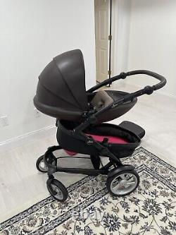 Mima kobi double stroller with bassinet and toddler seat