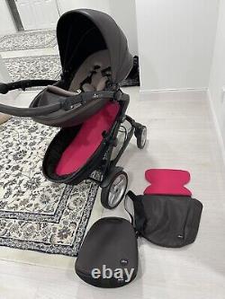 Mima kobi double stroller with bassinet and toddler seat