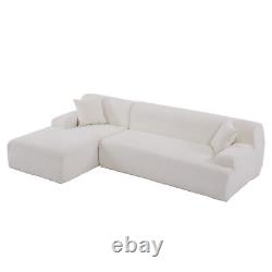 Modern L-Shape Modular Sectional Sofa for Living Room, 2 Piece Free Combination