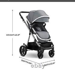 Mompush Meteor2 Baby Stroller 2-in-1 with Bassinet Mode, Infant