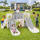 New 9 In 1 Toddler Double Slide Kids Backyard Playground Gift Indoor/outdoor Toy
