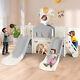 New Large Double Slide Toddler Playground Playset Kids Gifts Withclimber, Telescope