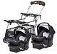 Newborn Baby Double Stroller & 2 Car Seats Infant Twins Travel System Combo Set
