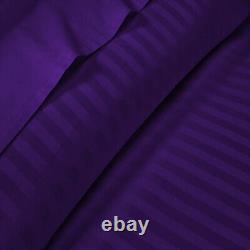 Nice Duvet Covers Egyptian Cotton 1000 TC OR 1200 TC Select Item Purple Stripes