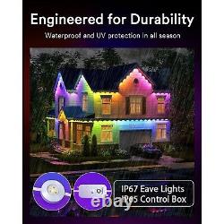 PRO Permanent Outdoor Light 100ft 80 Dual-LED RGB App Control AI Light for Decor
