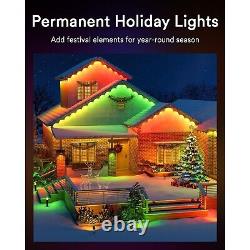 PRO Permanent Outdoor Light 100ft 80 Dual-LED RGB App Control AI Light for Decor