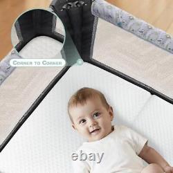 Pack and Play Mattress, 38x26 Trifold Pack n Play Mattress with Breathable