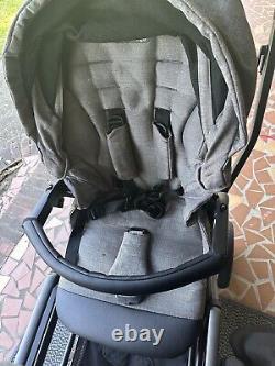 Peg Perego duette double stroller and Primo Viaggio 4-35 Infant Car seats