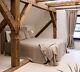 Rustic Heavy Linen Bedspread Softened Linen Bed Cover Various Sizes Bed Cover
