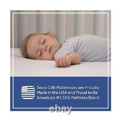 Sealy Cool Comfort Breathable 2-Stage Dual Firmness Waterproof Baby Crib Matt