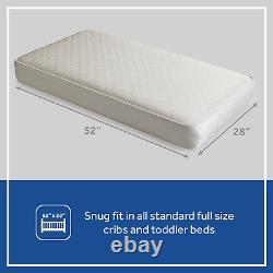 Sealy Nature'S Haven 2-Stage Dual Firmness Baby Crib Mattress & Toddler Bed Matt