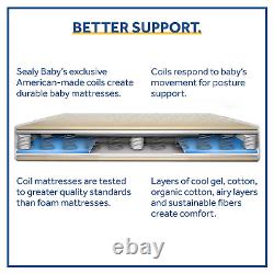 Sealy Nature'S Haven 2-Stage Dual Firmness Baby Crib Mattress & Toddler Bed Matt