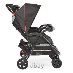 Side-by-Side Lightweight Double Baby Stroller and Toddler Stroller with Reclini