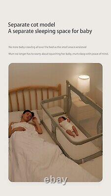 Simple Lightweight baby cot Dual Use Toddler Baby bed With Safety Protection
