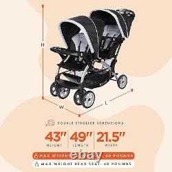 Sit N' Stand Convertible Multi-Use Easy Fold Travel Toddler and Baby Tandem