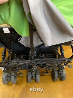 Slightly Used Green&Grey Hoco Austria Twin Umbrella Stroller