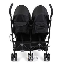 Summer Infant 3Dlite Double Convenience Lightweight Double Stroller for Infant &