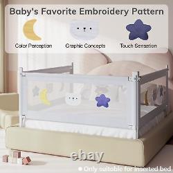 Toddler Bed Rails Double Child Lock Lift Harmless Strong Breathable Comfortable