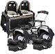 Unisex Baby Combo Double Stroller Frame With 2 Car Seats Twins Infant Playard