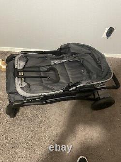 Wagon Stroller 2 Kids Large Capacity Push Pull with Canopy 9-in Rear Wheels