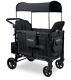 Wonderfold W2 Elite Double Stroller Wagon Multifunctional 2 Seater Black