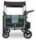 Wonderfold W2 Luxe Multifunctional Double 2 Seater Stroller Wagon Hunter Green