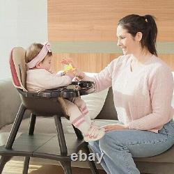 6 en 1 Chaise Haute pour Bébé, Chaise Haute Convertible pour Bébés et Tout-Petits, Apprentissage pour Enfants