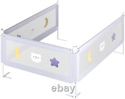 Barrière de lit pour tout-petits (lot de 3) Barrières de lit pour tout-petits avec double verrouillage pour enfant, lit R