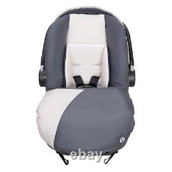Cadre de poussette double Baby Trend avec 2 sièges d'auto pour jumeaux, système de voyage combiné en gris