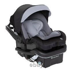 Cadre de poussette double pour nouveau-né avec 2 sièges d'auto, sac à langer et ensemble jumeaux