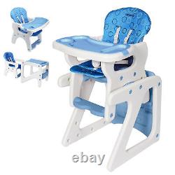 Chaise haute bébé SEJOY pour nourrissons et tout-petits avec plateau amovible convertible et siège ajustable