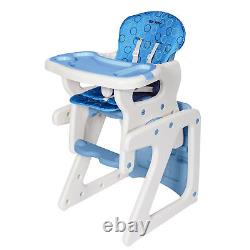 Chaise haute bébé SEJOY pour nourrissons et tout-petits avec plateau amovible convertible et siège ajustable